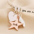 Close Up of Silver Personalised 'Never Forgotten' Meaningful Word Bangle