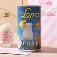 Tin of Coconut Milk from the Birthday Cake Martini Cocktail Kit