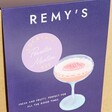 Close Up of Sleeve on the Personalised Pornstar Martini Cocktail Kit Box