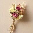 Mini Dried Flower Posy on Neutral Coloured Background