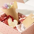 Love You So Much Gift Hamper Open Showing Products Inside