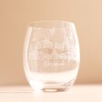 Norwich Engraved Gin Tumbler on Beige Background