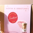 Close Up of Personalisation on Personalised Sweetheart Cocktail Kit