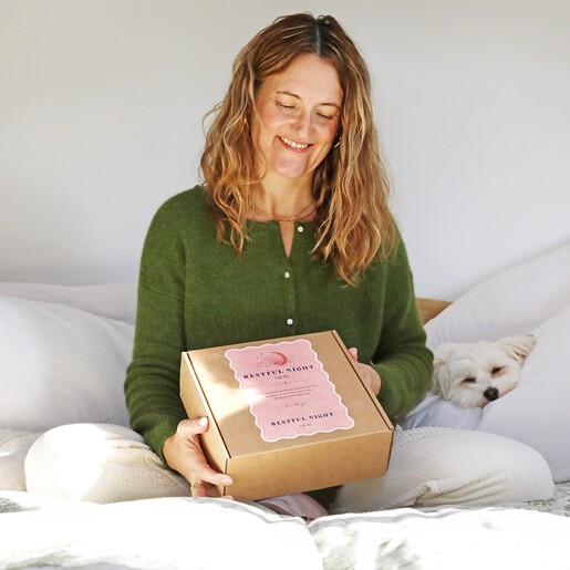 Model Holding Restful Night Gift Set