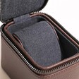 Cushion Inside Stackers Personalised Brown Zipped Travel Watch Box