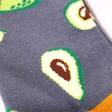 Close Up of Print on Mr Heron Men's Bamboo Avocado Socks