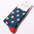 Mr Heron Men's Bamboo Beer Socks in Packaging on White Background