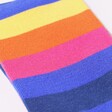 Close Up of Print on Mr Heron Men's Bamboo Blue Stripe Socks