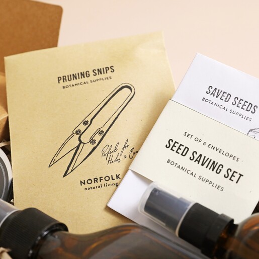 Snips and Seed Packets from the Norfolk Natural Living The Gardener's Set