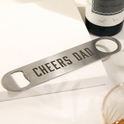 Cheers Dad Stainless Steel Bottle Opener