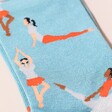 Close Up of Print on Miss Sparrow Bamboo Yoga Socks 