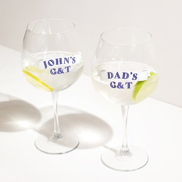 Personalised Banner Balloon Gin Glass Personalised Banner Balloon Gin Glass