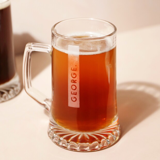 Personalised Block Name Beer Stein Personalised Block Name Beer Stein