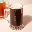 Personalised Bold Name Beer Stein Filled With Beer