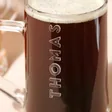 Close Up of Engraving on Personalised Bold Name Beer Stein Filled With Beer