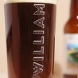 Close Up of Personalisation on Personalised Bold Name Pint Glass