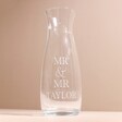 Personalised Couples Crystal Carafe empty