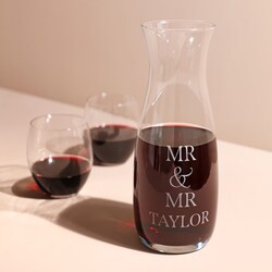 Personalised Couple's Crystal Carafe