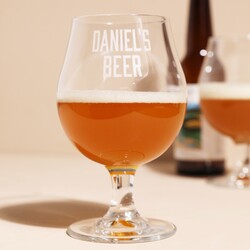 Personalised Name Stemmed Beer Glass