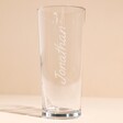 Empty Personalised Name Pint Glass