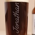 Close Up of Personalisation on Personalised Name Pint Glass