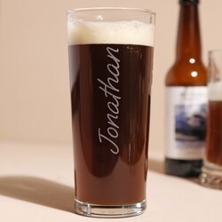 Personalised Script Name Pint Glass