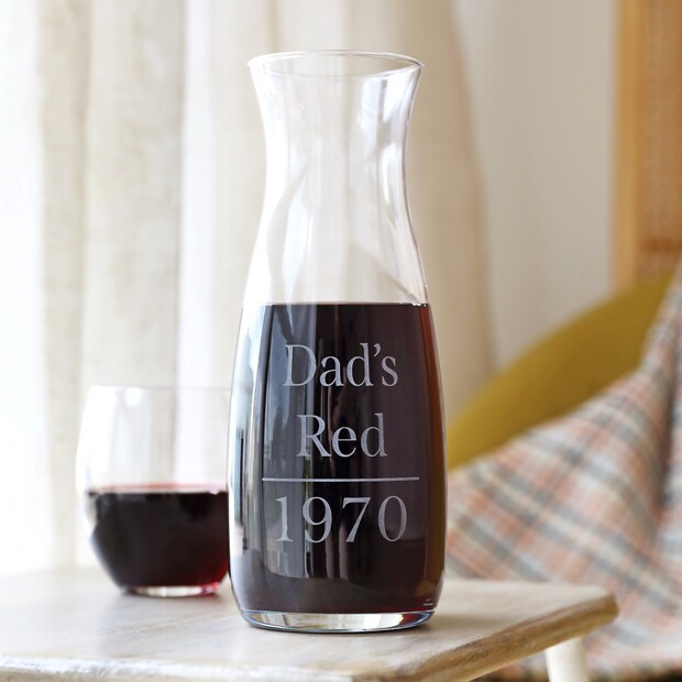 Personalised Name and Year Crystal Carafe Personalised Name and Year Crystal Carafe