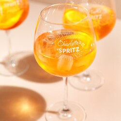 Personalised Spritz Balloon Glass