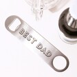 Personalised Stainless Steel Bottle Opener on Neutral Surface