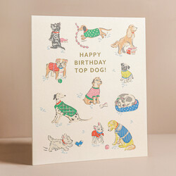 Cath Kidston Top Dog Birthday Card