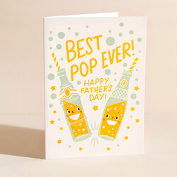 Ohh Deer Best Pop Ever Father's Day Card
