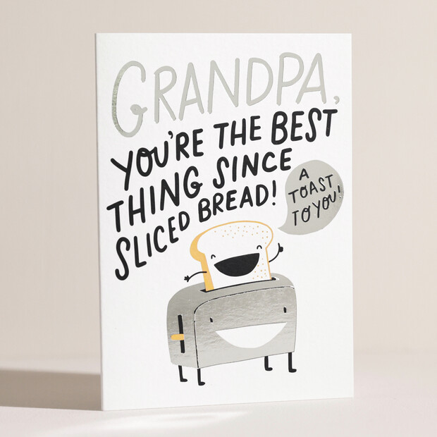 Ohh Deer Grandpa Sliced Bread Greetings Card Ohh Deer Grandpa Sliced Bread Greetings Card