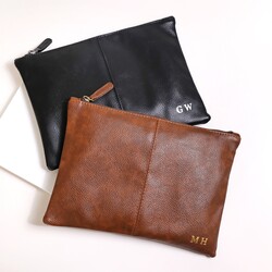 Men's Personalised Initials Travel Wash Bag
