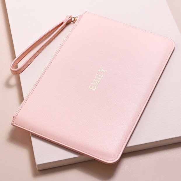 Accessory Pouch in Blush Pink Accessory Pouch in Blush Pink