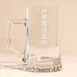 Personalised Bold Name Beer Stein on Neutral Background