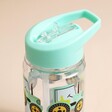 Close up of the screw top lid on the Sass & Belle Children's Tractor Water Bottle