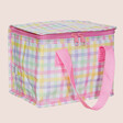 Sass & Belle Danish Pastel Lunch Bag Angled on Pale Pink Background