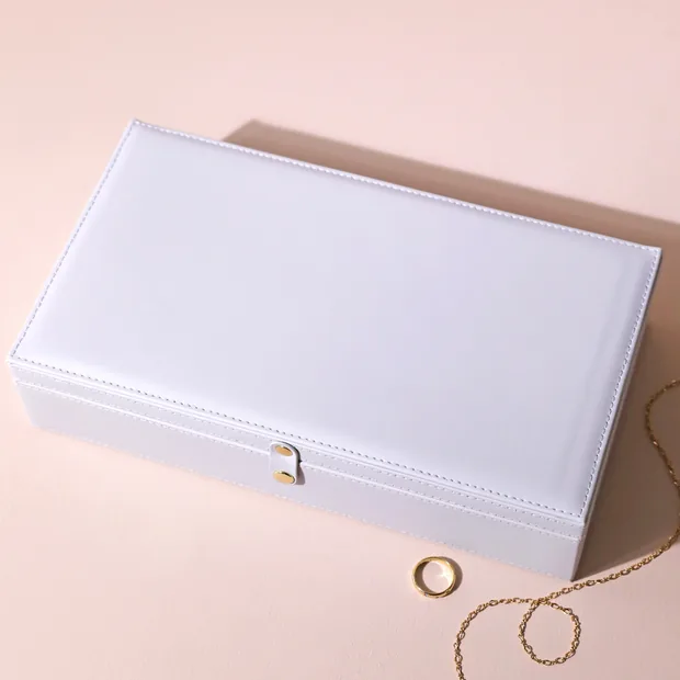 Large Grey Jewellery Box Large Grey Jewellery Box