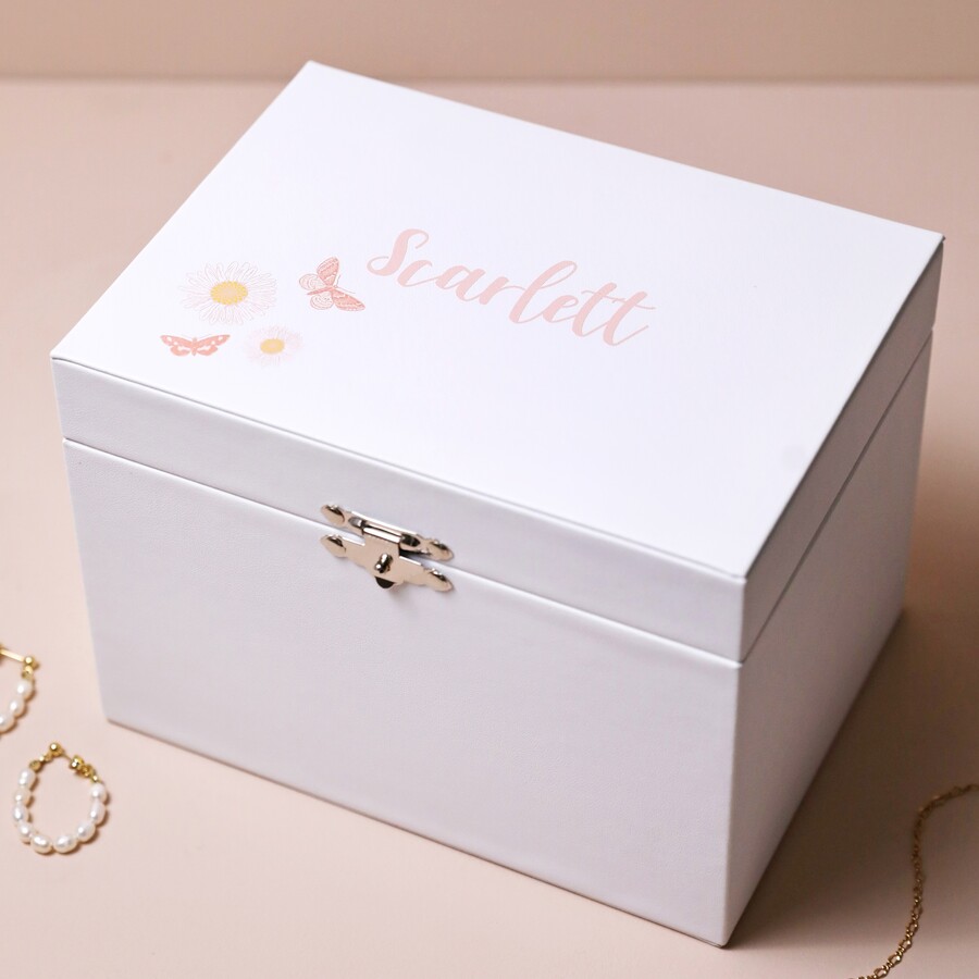 Personalised Butterfly Musical Jewellery Box Lisa Angel