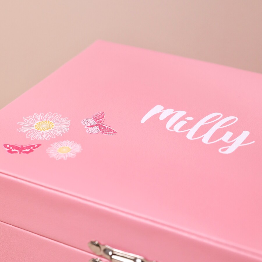Personalised Butterfly Musical Jewellery Box Lisa Angel