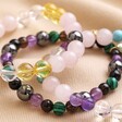 Inner Peace Semi-Precious Stone Beaded Bracelet in Yellow With Two Other Varieties