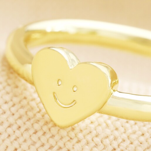 Heart on sale face ring