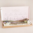 Deconstructed Pastel Dried Flower Bouquet in Cardboard Letterbox Packaging