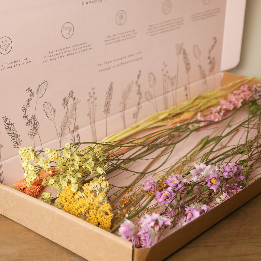 Spring Meadow Large Dried Flower Letterbox Gift | Lisa Angel