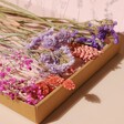 Bright Coloured Florals in Long Stem Bright Dried Flower Letterbox Bouquet in Packaging