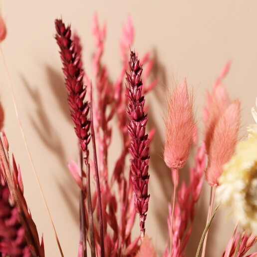 Close Up of Florals in Love You Lots Valentine's Small Dried Flower Bouquet