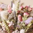 Close Up of Pink Phalaris Amongst Luxury Pastel Dried Flower Bouquet