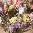 Close Up of Flowers in Luxury Pastel Dried Flower Bouquet