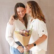 Mother and Daughter With Luxury Pastel Dried Flower Bouquet