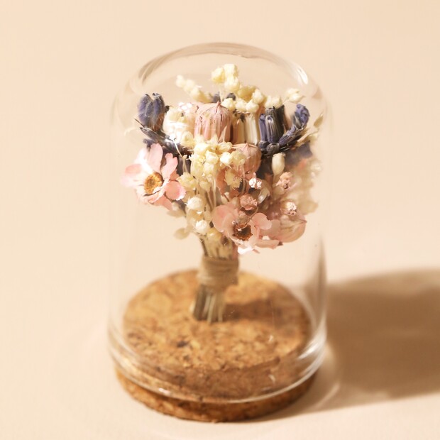 Mini Dried Flower Glass Dome Lisa Angel